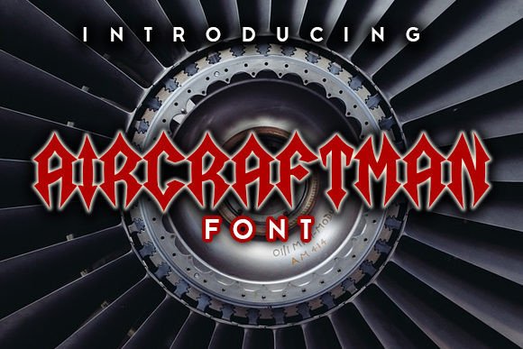 Aircraftman-Fonts