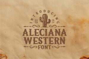 Aleciana-Western-Fonts