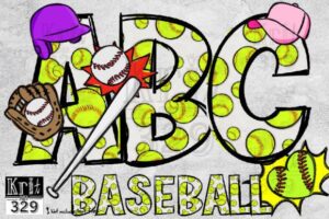 Alphabet-Softball-Seamless-Png-Font