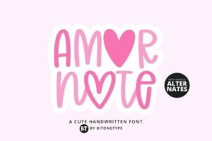 Amor-Note-Fonts