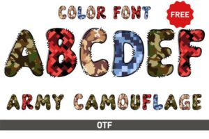 Army-Camouflage-Fonts