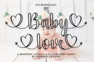 Baby-Love-Outline-Fonts