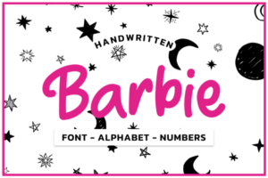 Barbie-pink-Font-Aplhabet