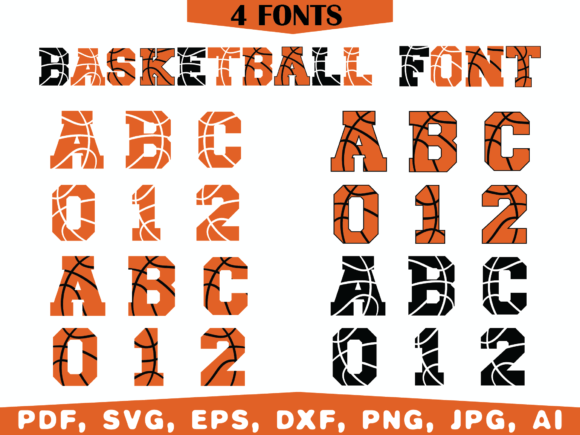 Basketball-Alphabet-basketball-font