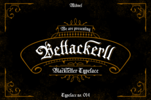 Bettackerll-Fonts