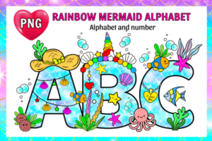 Birthday-Party-Alphabet-Mermaid-Font