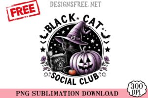 Black-Cat-Social-Club-png-free