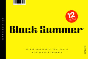 Black-Summer-Family-Font