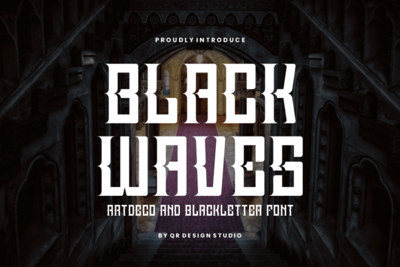 Black Waves Font Free