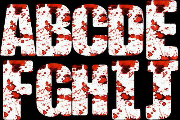 Blood-Splatter-Font