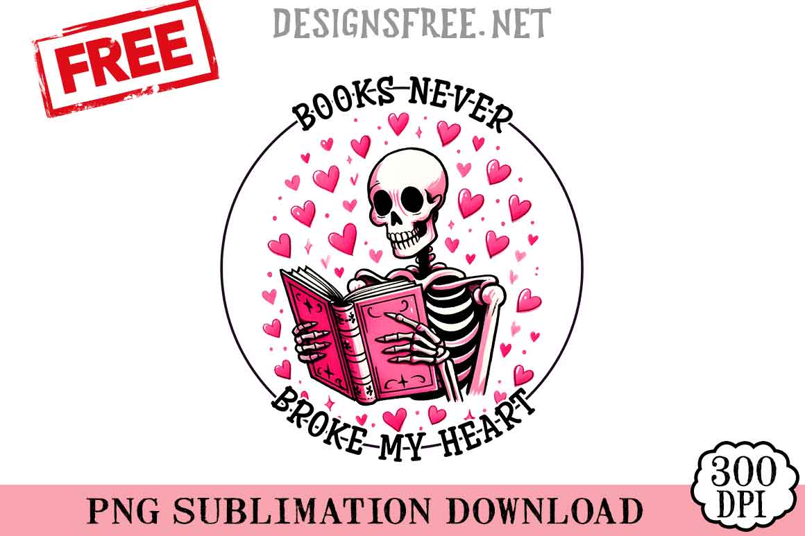 Books-Never-Broke-My-Heart-png-free