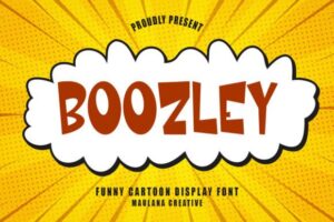 Boozley-Cartoon-Display-Font