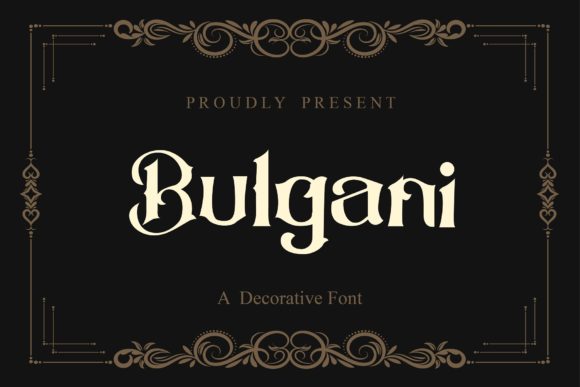 Bulgani-Fonts