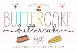 Butter-Cake-Duo-Fonts