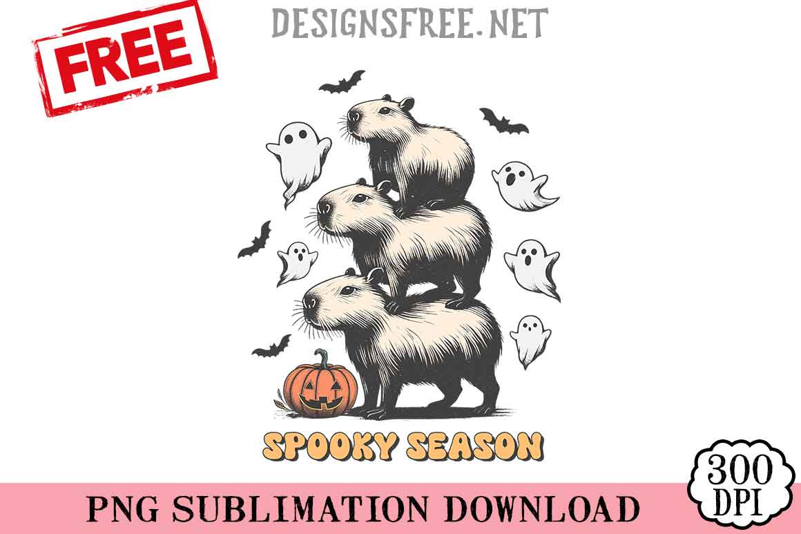 Capybara-Spooky-Season-png-free