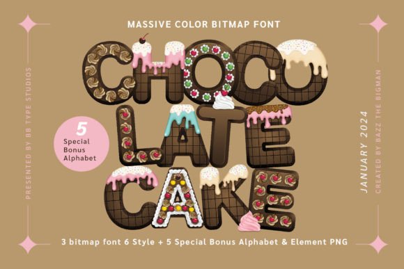 Chocolate-Cake-Fonts