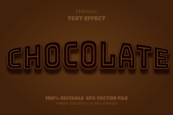 Chocolate-Text-Editable-Font
