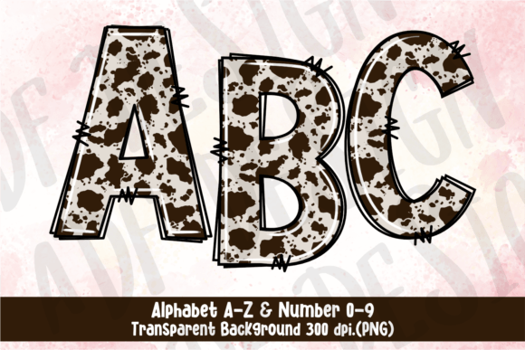 Cowhide-Doodle-Alphabet-Letters-Font