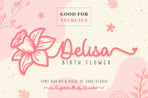 Delisa-Birth-Flower-Duo-Fonts