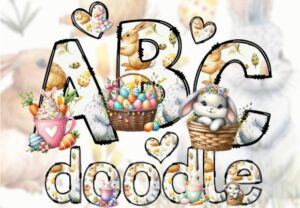 Doodle-Alphabet-Easter-Design-Font