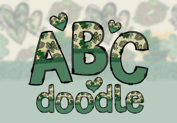 Doodle-PNG-Font-St-Patrick-Day-Alphabet
