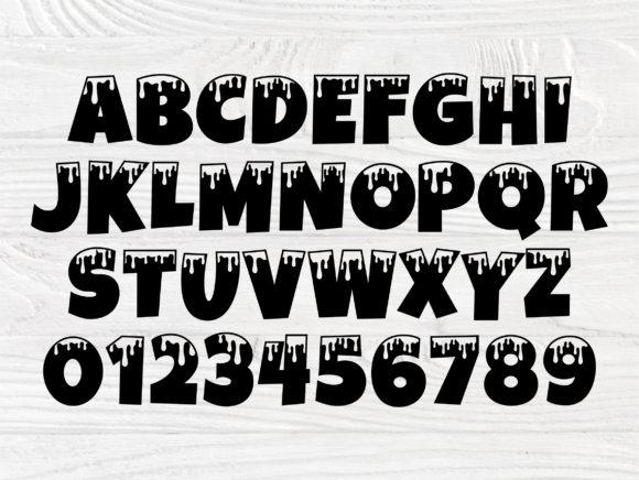 Dripping-Font-SVG-Dripping-Alphabet