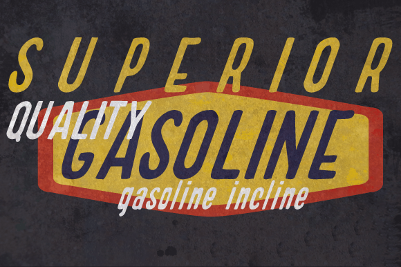 Gasoline-Incline-Fonts