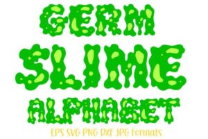 Germ-Slime-Font-Alphabet-Cartoon