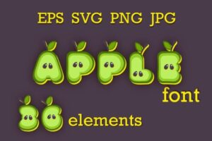 Green-Apple-fruit-color-FONT