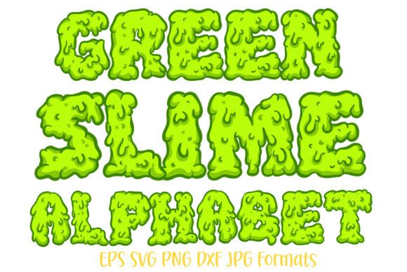 Green-Slime-Alphabet-Letters-Number-Font