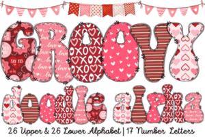 Groovy-Be-MY-Valentine-Doodle-Font