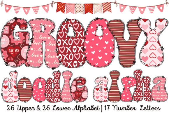 Groovy-Be-MY-Valentine-Doodle-Font