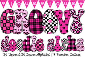 Groovy-Valentine-Y2K-6-Set-Doodle-Font