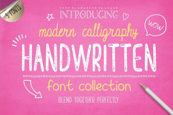 Handwritten-Font-Collection