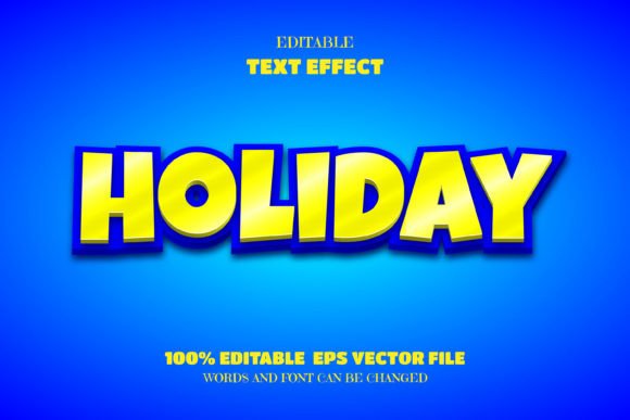 Holiday-Text-Editable-Font