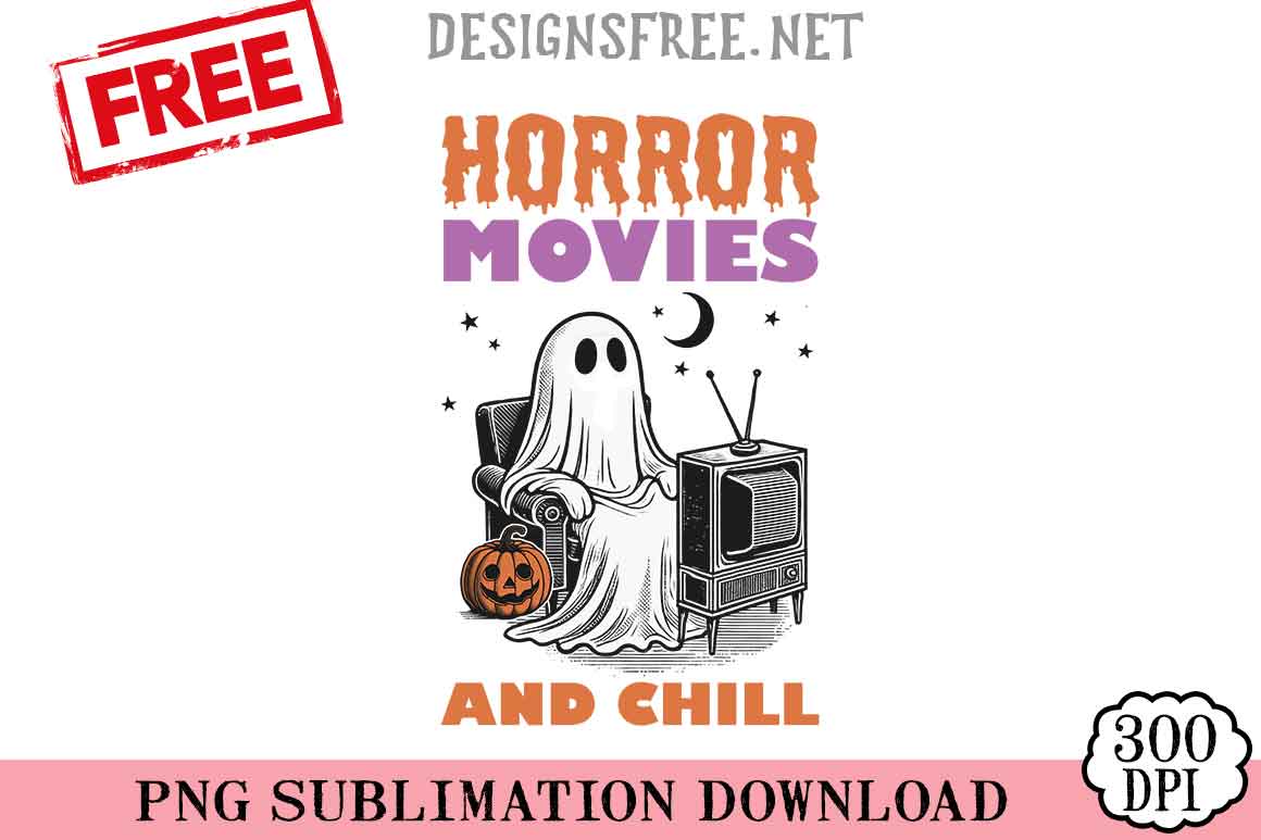 Horror-Movies-And-Chill-png-free