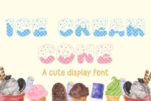 Ice-Cream-Cone-Fonts