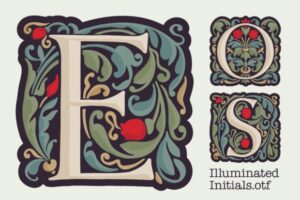 Illuminated-Initials-Fonts