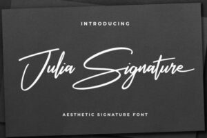 Julia-Signature-Fonts