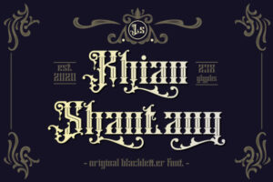 Khian-Shantang-Fonts