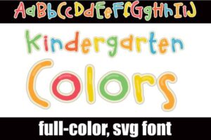 Kindergarten-Colors-Fonts