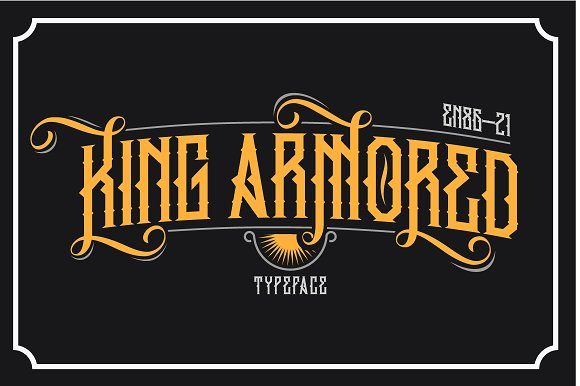 King-Armored-Font