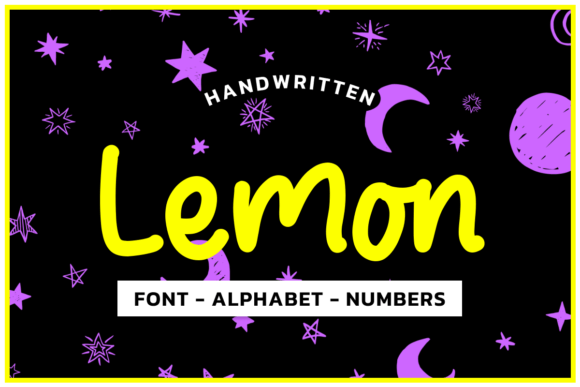 Lemon-Glacier-Font-Aplhabet