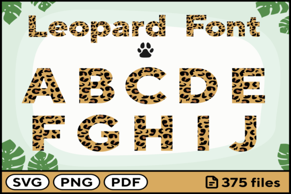 Leopard-Font-Alphabet