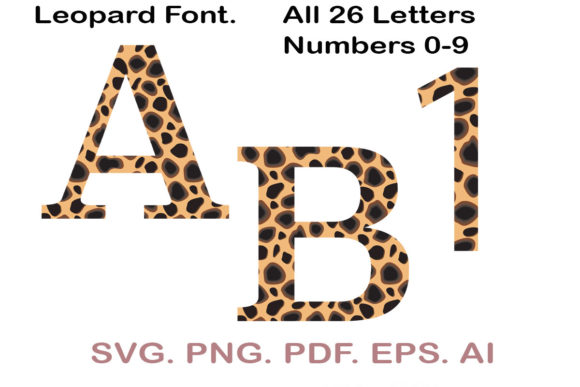 Leopard-Font-SVG-Leopard-Alphabet