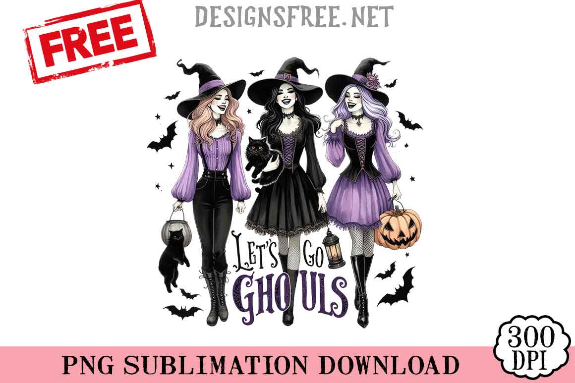 Let's-Go-Ghouls-Three-Witches-png-free