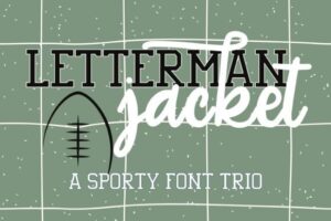 Letterman-Jacke-Fonts