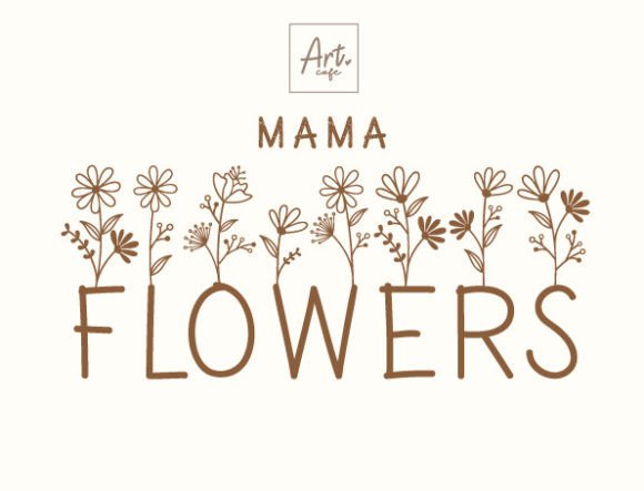 Mama-Flowers-Fonts