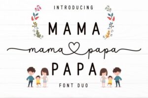 Mama-Papa-Duo-Fonts