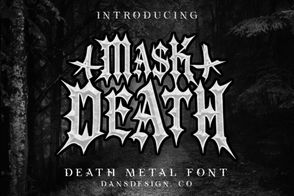 Mask-Death-Fonts